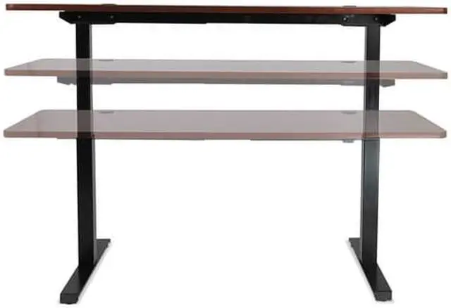 Alt view image 3 of 20 - 2-Stage Electric Adjustable Table Base, 27 1/4" to 47 1/4" High, Black