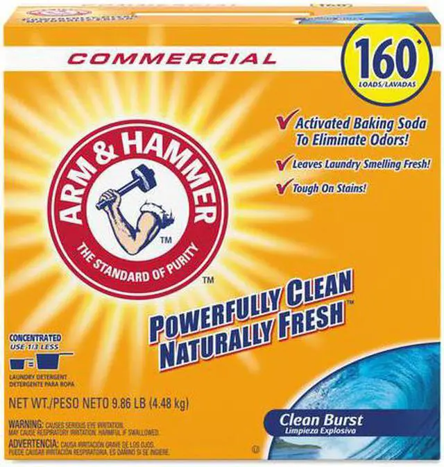 Alt view image 2 of 4 - Arm & Hammer CDC33200-06521 Powder Laundry Detergent, Clean Burst, 11.9 Lb, Box, 3/Carton
