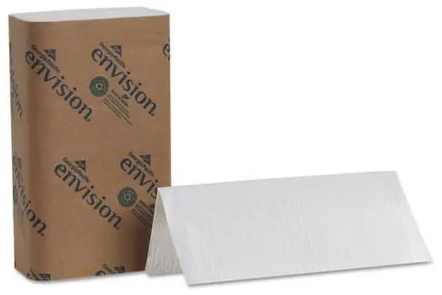 Alt view image 4 of 18 - GEORGIA-PACIFIC 20904 Envision White Paper Towels, Single Fold,  16 Pack, 250