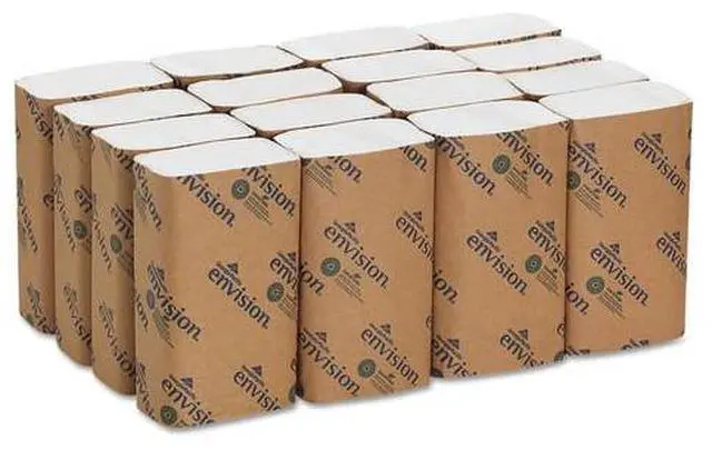 Alt view image 5 of 18 - GEORGIA-PACIFIC 20904 Envision White Paper Towels, Single Fold,  16 Pack, 250