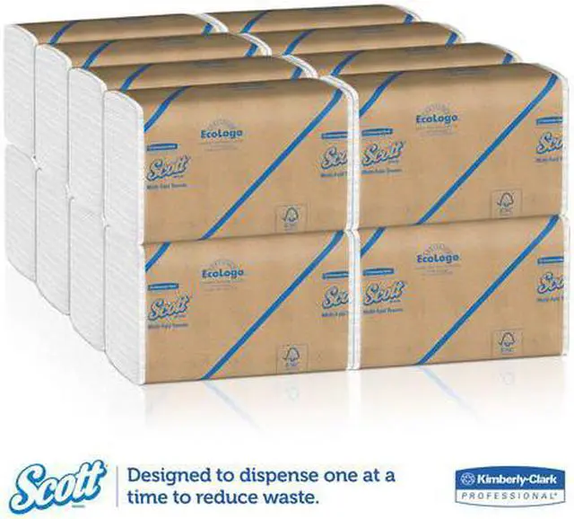 Alt view image 9 of 15 - Scott Multifold Paper Towels, 9 1/5 X 9 2/5, White, 250/Pack, 16 Packs