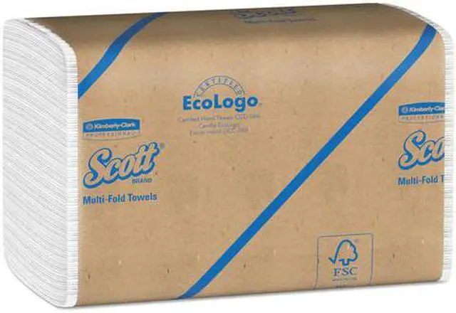 Alt view image 8 of 15 - Scott Multifold Paper Towels, 9 1/5 X 9 2/5, White, 250/Pack, 16 Packs
