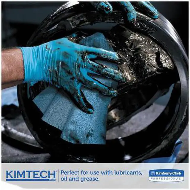 Alt view image 8 of 20 - Kimberly-Clark - 33560 - KIMTEX Wipers, 1/4-Fold, 12 1/2 x 13, Blue, 66/Box, 8 Boxes/Carton