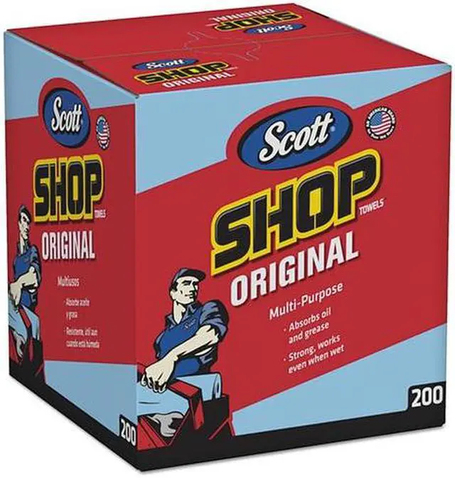 Alt view image 9 of 15 - Kimberly-Clark KIM75190 Scott Shop Towels in a Box