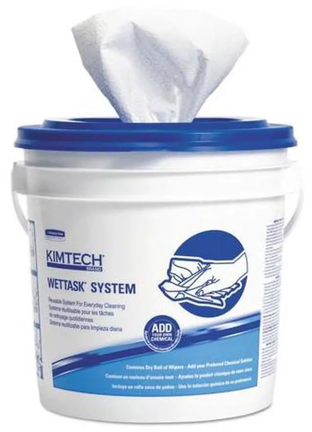 Alt view image 4 of 15 - KIMTECH PREP Wipers for Disinfectants Sanitizers, 12 x 12 1/2, White,