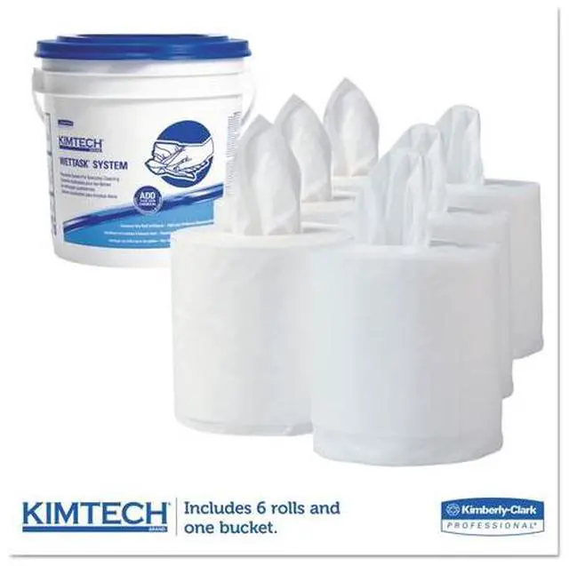 Alt view image 5 of 15 - KIMTECH PREP Wipers for Disinfectants Sanitizers, 12 x 12 1/2, White,