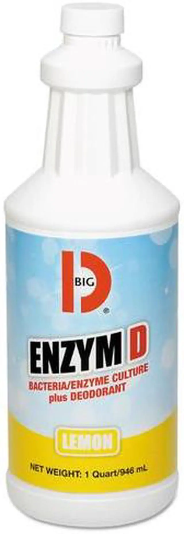 Alt view image 4 of 12 - Enzym D Digester Liquid Deodorant, Lemon, 32oz, 12/Carton