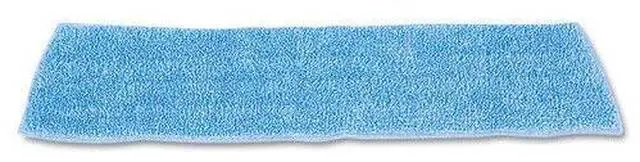 Alt view image 3 of 4 - Rubbermaid Commercial Products RCP Q409 BLU Microfiber Econ Wet Pad 18X5 Blue - Case of 12