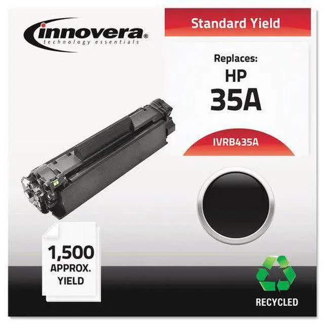 Alt view image 6 of 20 - Innovera Compatible Black Toner Cartridge (Alternative for HP 35A/CB435A)