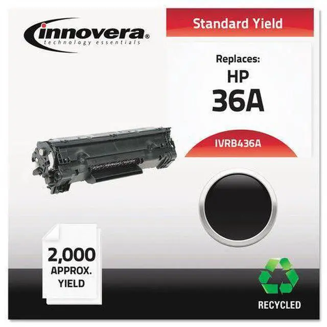 Alt view image 6 of 18 - Innovera Compatible Black Toner Cartridge (Alternative for HP 36A/CB436A)