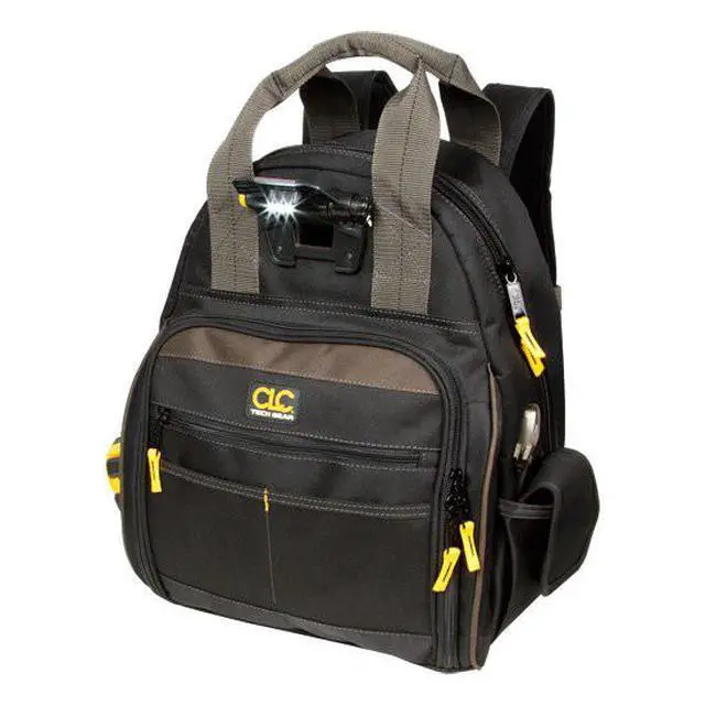 Alt view image 3 of 18 - Clc L255 Tech Gear 53 Pocket  Lighted Backpack