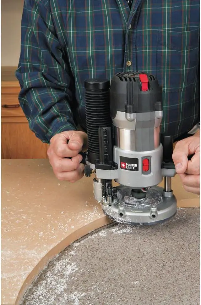 Alt view image 4 of 10 - Porter-Cable 895PK 2 1/4 Peak HP Multi-Base Router Kit with Router Table Height Adjuster