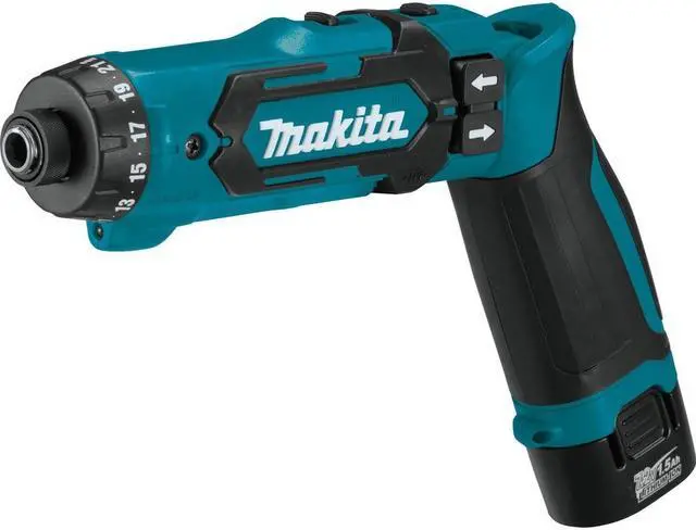 Alt view image 3 of 15 - Makita Li-Ion 1/4" Cordless Drill/Driver Kit, Battery Included DF012DSE