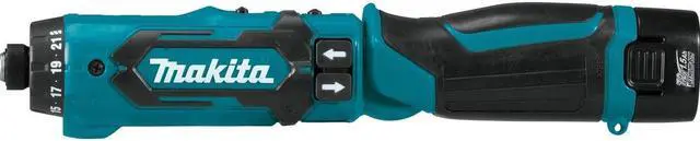 Alt view image 5 of 15 - Makita Li-Ion 1/4" Cordless Drill/Driver Kit, Battery Included DF012DSE