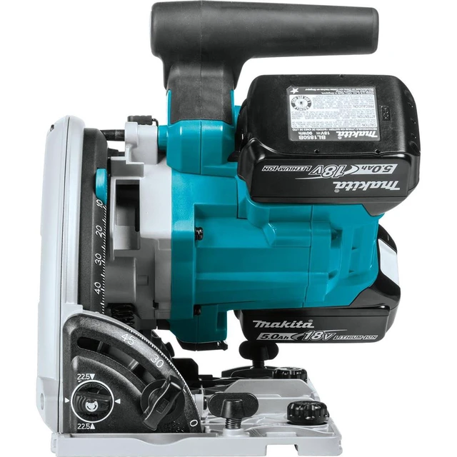 Alt view image 10 of 15 - Makita X2 Lithium-Ion 6-1/2 Inch Cordless Plunge Circular Saw Kit