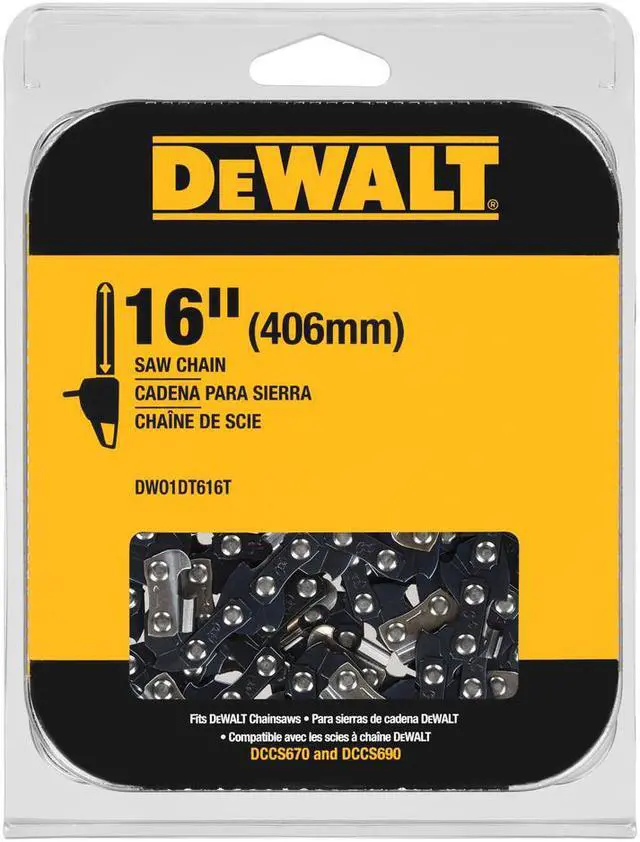 Main image of Dewalt DWO1DT616T 16 in. Chainsaw Replacement Chain