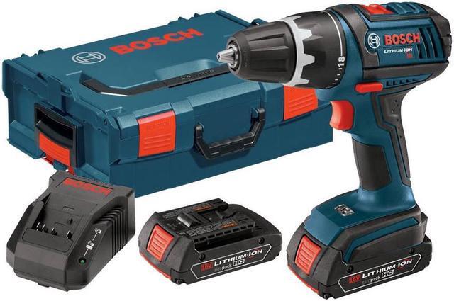 Alt view image 3 of 4 - Bosch DDS181-02L 18V 1/2 in. Compact Tough Drill Driver Kit with L-Boxx-2