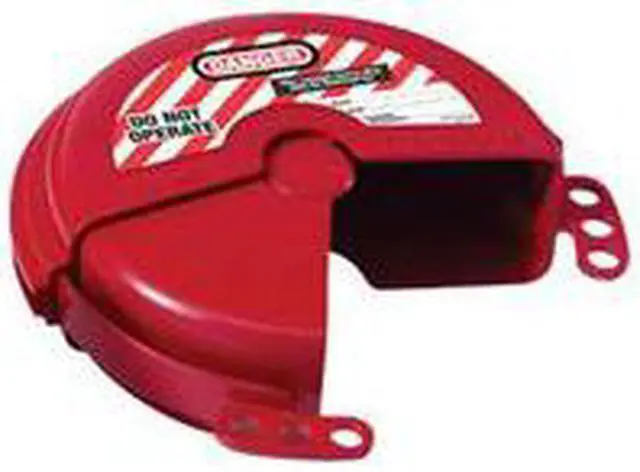Main image of Master Lock Gate Valve Covers Small 2" to 5" Diameter Red 481