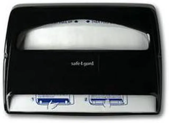 Main image of Safe-T-Gard Black 1 2 Fold Seat cover Dispenser 1 EA