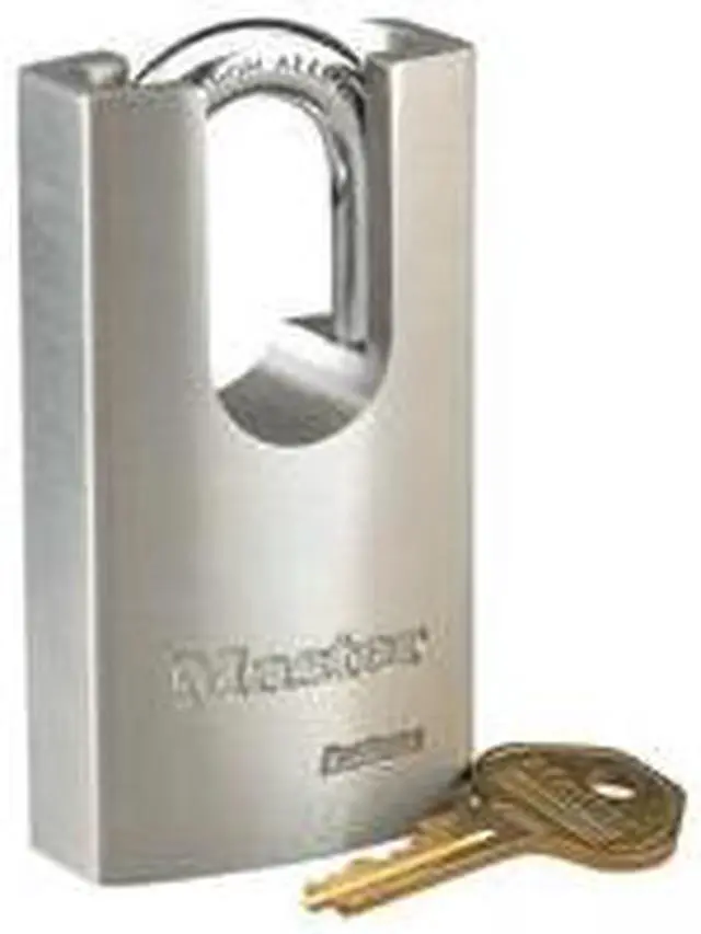 Alt view image 2 of 5 - MASTER LOCK 7045 Padlock, Keyed Different, Partially Hidden Shackle,