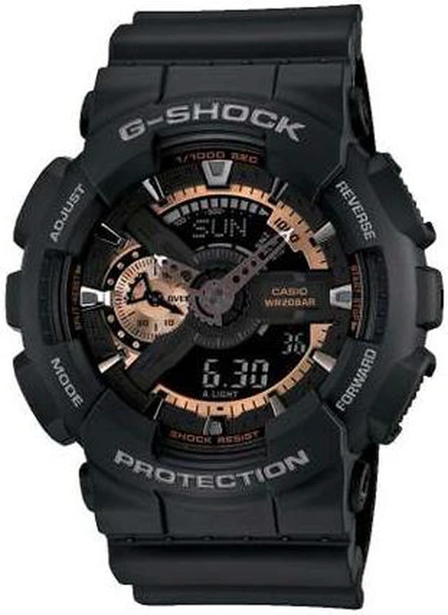 Alt view image 2 of 18 - Casio G Shock Black / Rose Dial Men's Watch - GA110RG-1A