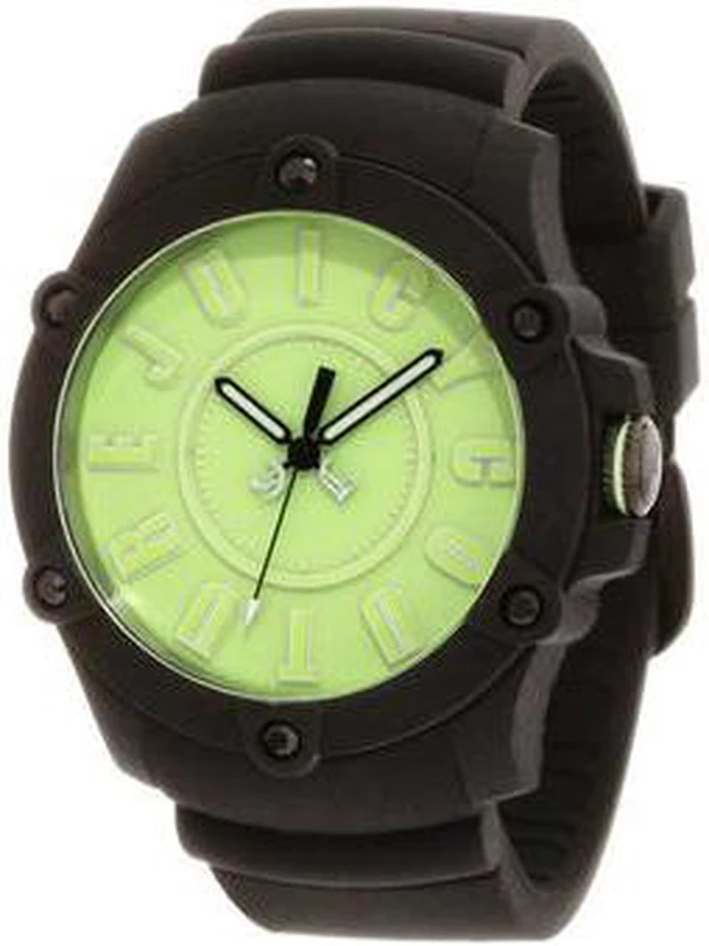 Alt view image 2 of 4 - Juicy Couture 1900906 Women's Surfside Black Silicone Neon Green Dial Watch