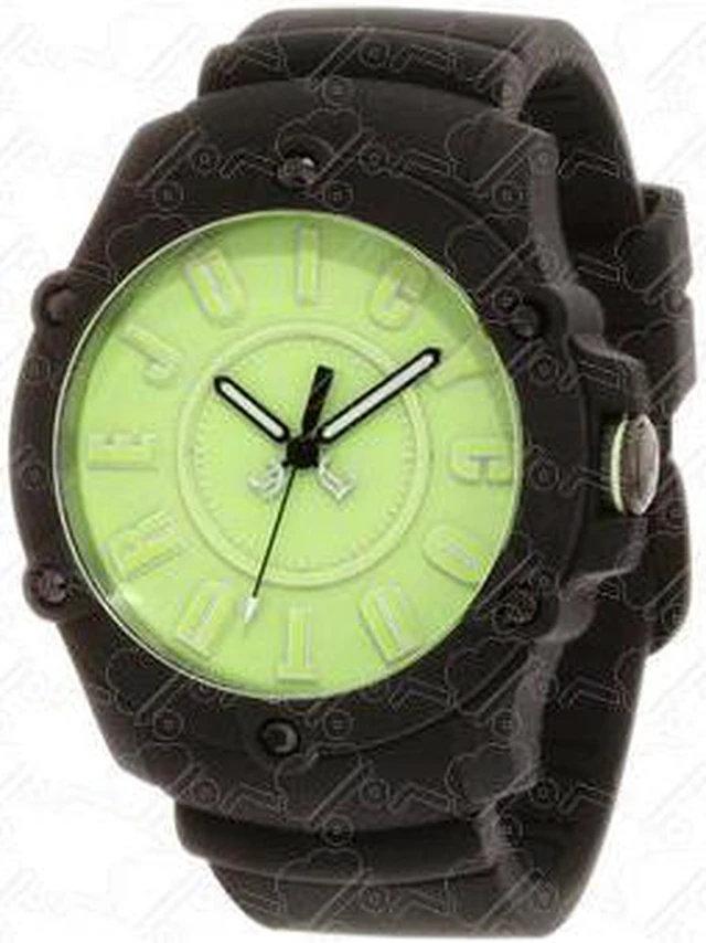 Alt view image 3 of 4 - Juicy Couture 1900906 Women's Surfside Black Silicone Neon Green Dial Watch