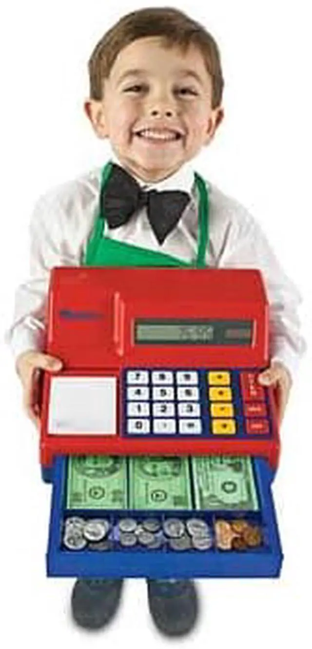 Alt view image 8 of 20 - Learning Resources Pretend & Play Calculator Cash Register