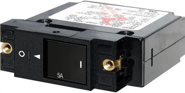 Main image of Blue Sea 7428 Single Pole Small Case 2" Slot Reset Rocker Circuit Brea... [7428]