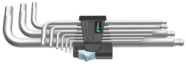 Main image of Wera 022720 Metric Stainless Steel Ball End Hex Key Set
