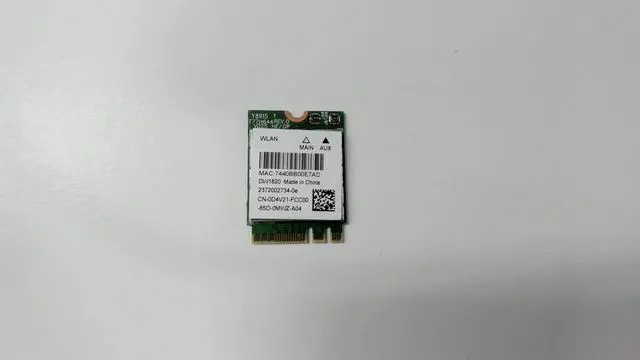 Alt view image 4 of 5 - Dell OEM Wireless 1820 DW1820 WLAN WiFi 802.11AC Bluetooth Wireless Card D4V21