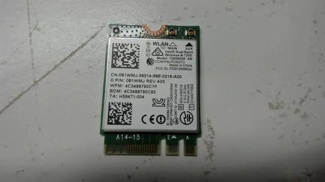 Main image of Original Dell Latitude E3350 3540 E7250 Wireless Bluetooth Card 81WMJ