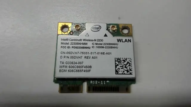 Alt view image 7 of 8 - Intel Centrino Wireless-N 2230 WLAN WiFi 802.11 b/g/n Wireless Card 5DVH7