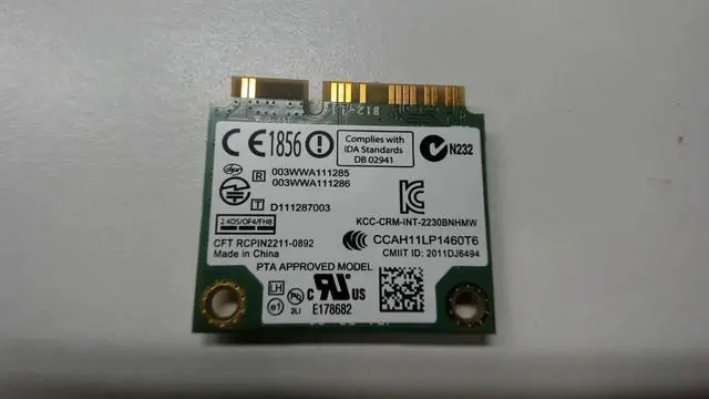 Alt view image 8 of 8 - Intel Centrino Wireless-N 2230 WLAN WiFi 802.11 b/g/n Wireless Card 5DVH7