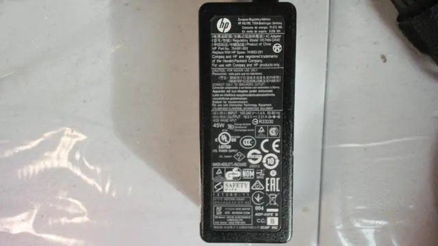 Alt view image 7 of 8 - HP 744893-001 Smart AC Power Adapter (45 Watt)