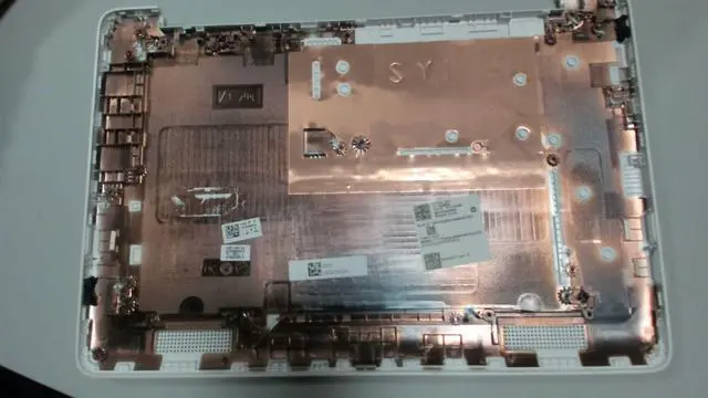 Alt view image 3 of 3 - Genuine HP Stream 11-AK Series Laptop Bottom Base Cover Case White L44453-001 Laptop Base Assembly - OEM