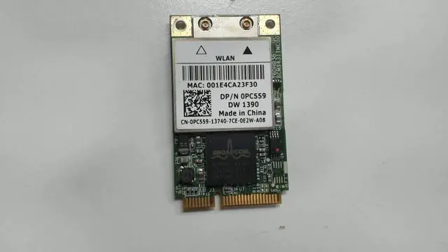 Alt view image 6 of 7 - Dell OEM TrueMobile 1390 802.11 b/g Wireless WiFi Card LAN Mini-PCI Express