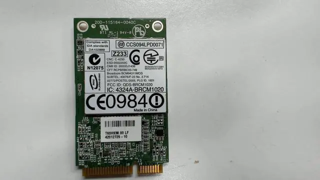 Alt view image 7 of 7 - Dell OEM TrueMobile 1390 802.11 b/g Wireless WiFi Card LAN Mini-PCI Express