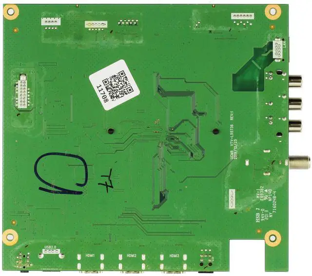 Alt view image 2 of 2 - Toshiba 691V0Q00040 Main Board 55LF621U21