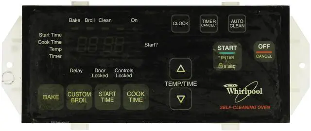 Main image of Whirlpool Range 8524304 Control Board - Black Overlay