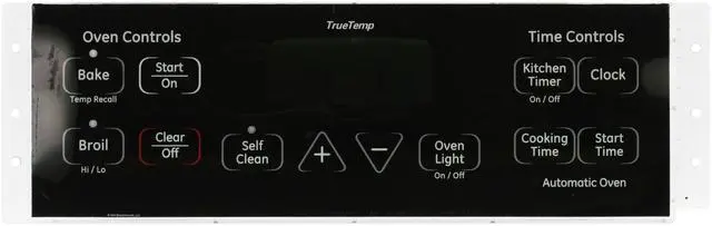 Main image of GE Oven WB27K10210 Control Board Black Overlay