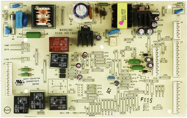 Main image of GE Refrigerator WR55X10715 200D6221G015 Main Control Board Assembly