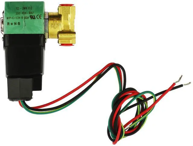 Alt view image 2 of 2 - ASCO RedHat 8262R109 Brass Solenoid Valve 1/4 X 3/32 12-24VDC