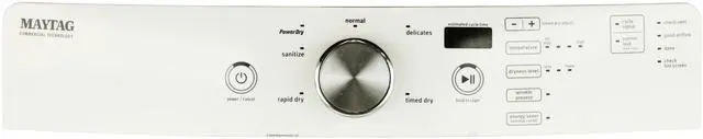 Main image of Whirlpool Dryer W10873480 Control Panel