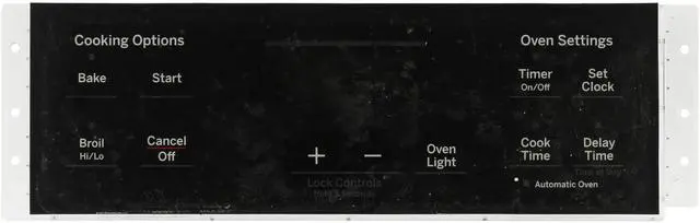 Main image of GE Oven WB27X26540 164D8450G153 Control Board  - Black Overlay