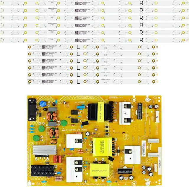 Main image of Insignia NS-50DR710NA17 Power Supply / LED Backlight Strips Bundle