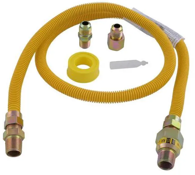 Main image of Eastman 20YE52V05148K 48-in 1/2 -in MIP Inlet x 3/8 -in MIP Outlet Corrugated Gas Appliance Installation Kit