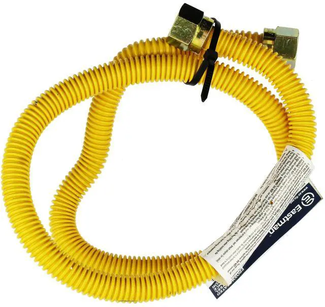 Main image of Eastman 30YE5448 5/8" x 48" Epoxy Coated Stainless Gas Appliance Hose-No-Fittings