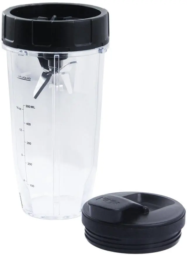 Main image of Ninja 24 oz Blending Cup with Spout Lid and Extractor Blade NEW 431KKU480