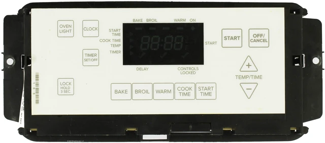 Main image of Whirlpool Range W10626963 Control Board W/ White Overlay